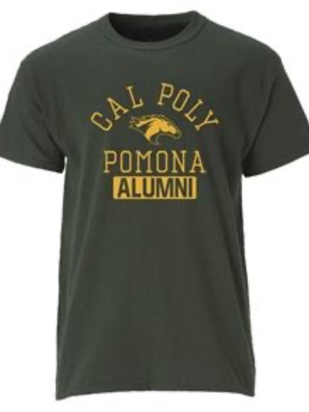 CAL POLY POMONA  green Graphic Polo Tee w/ gold Lettering Size Small Unisex NEW